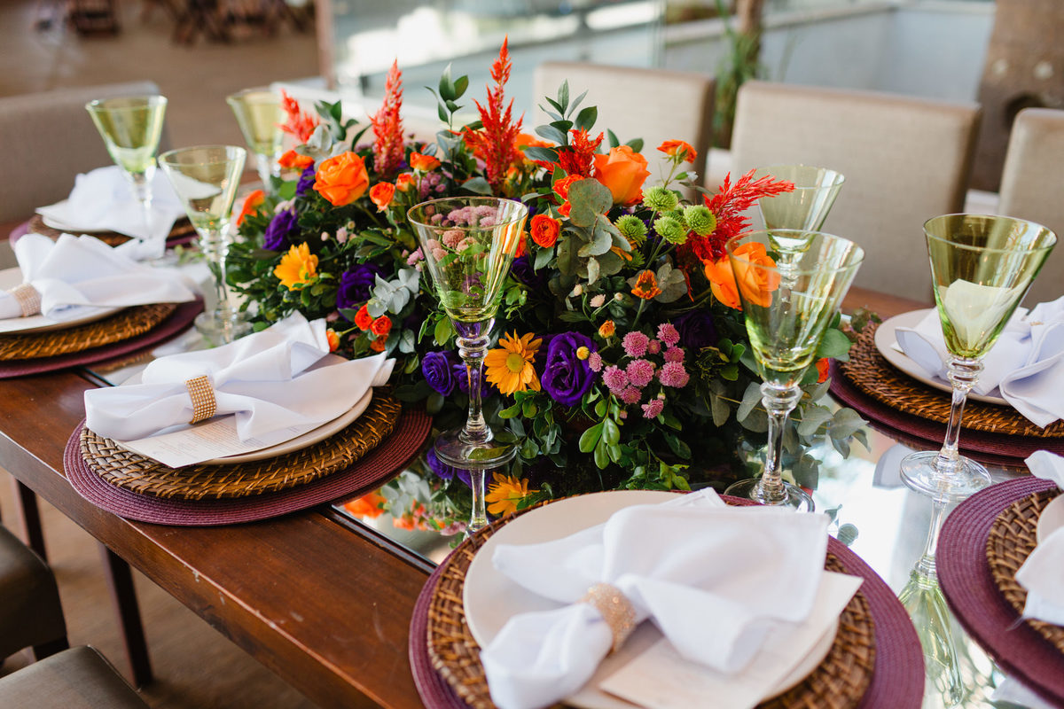 Idéia de decoração simples de casamento