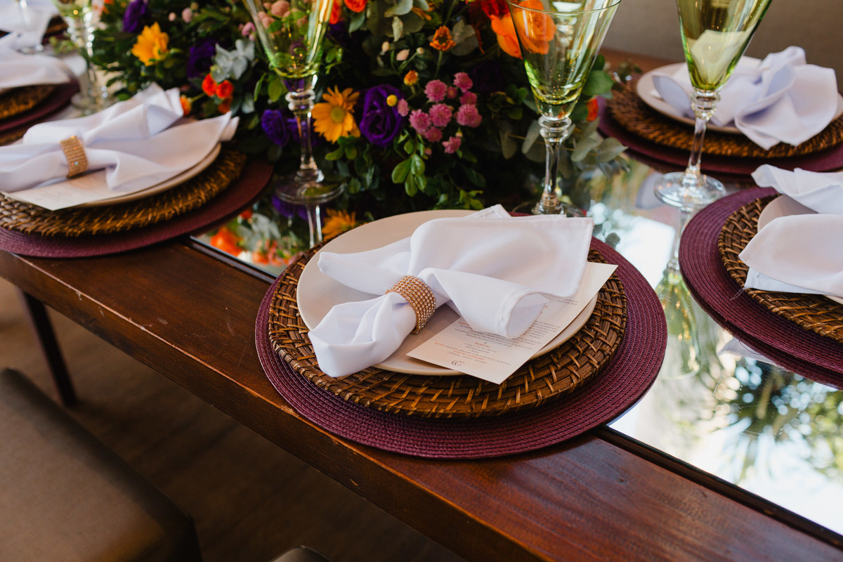 Idéia de decoração simples de casamento