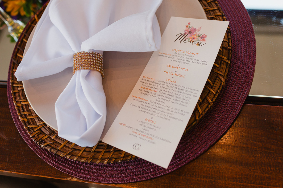 Idéia de decoração simples de casamento