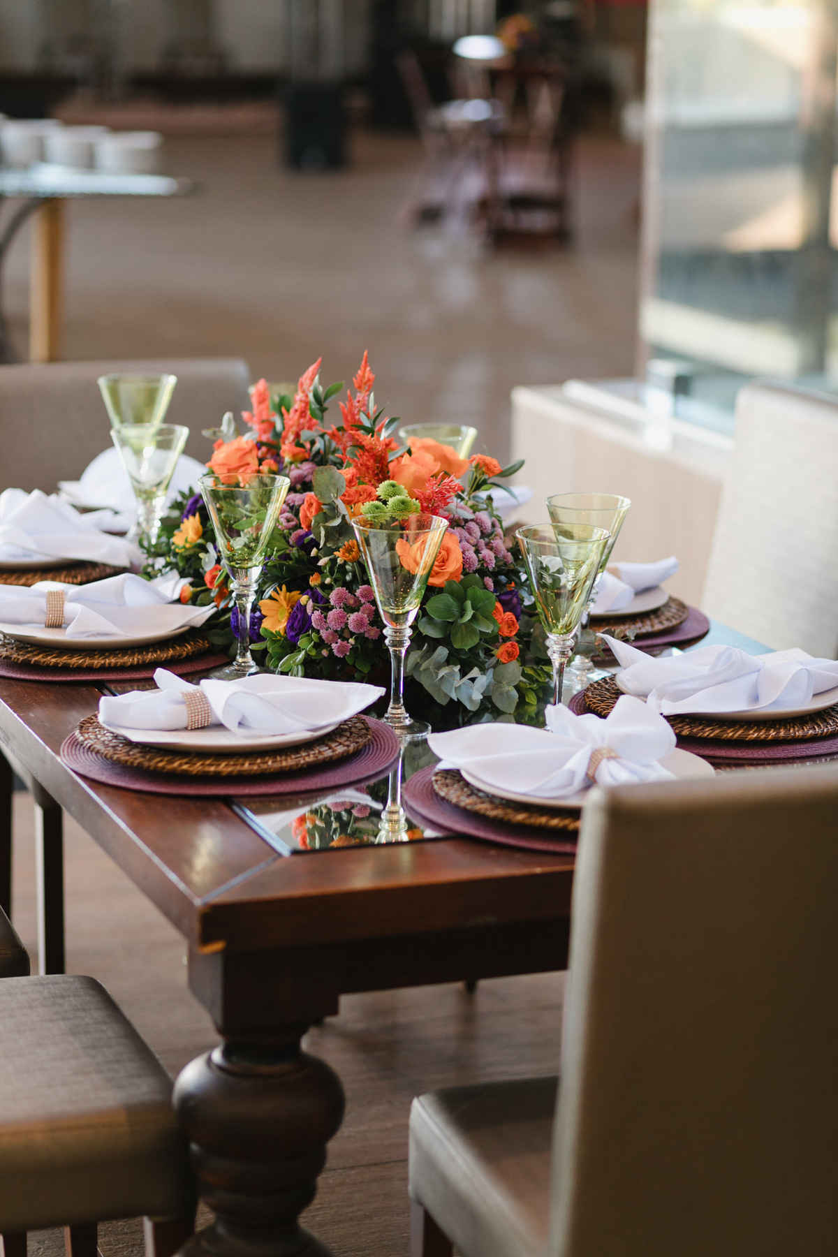 Idéia de decoração simples de casamento