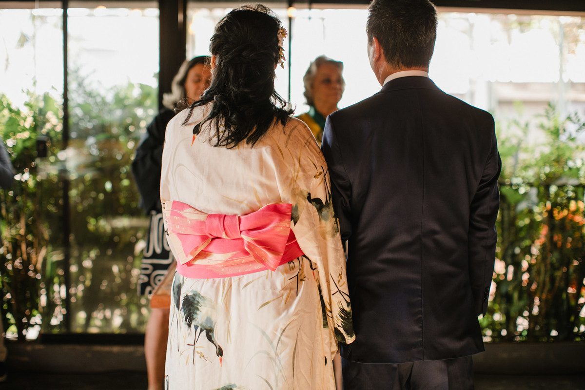 Noivos japoneses. Foto feita pelo fotógrafo de casamento Rafael Ohana em Brasília