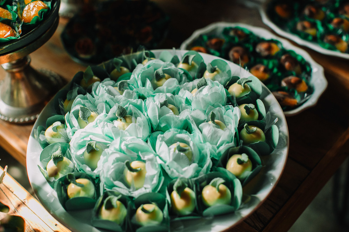 Mesa de doces de casamento. Foto feita pelo fotógrafo de casamento Rafael Ohana em Brasília