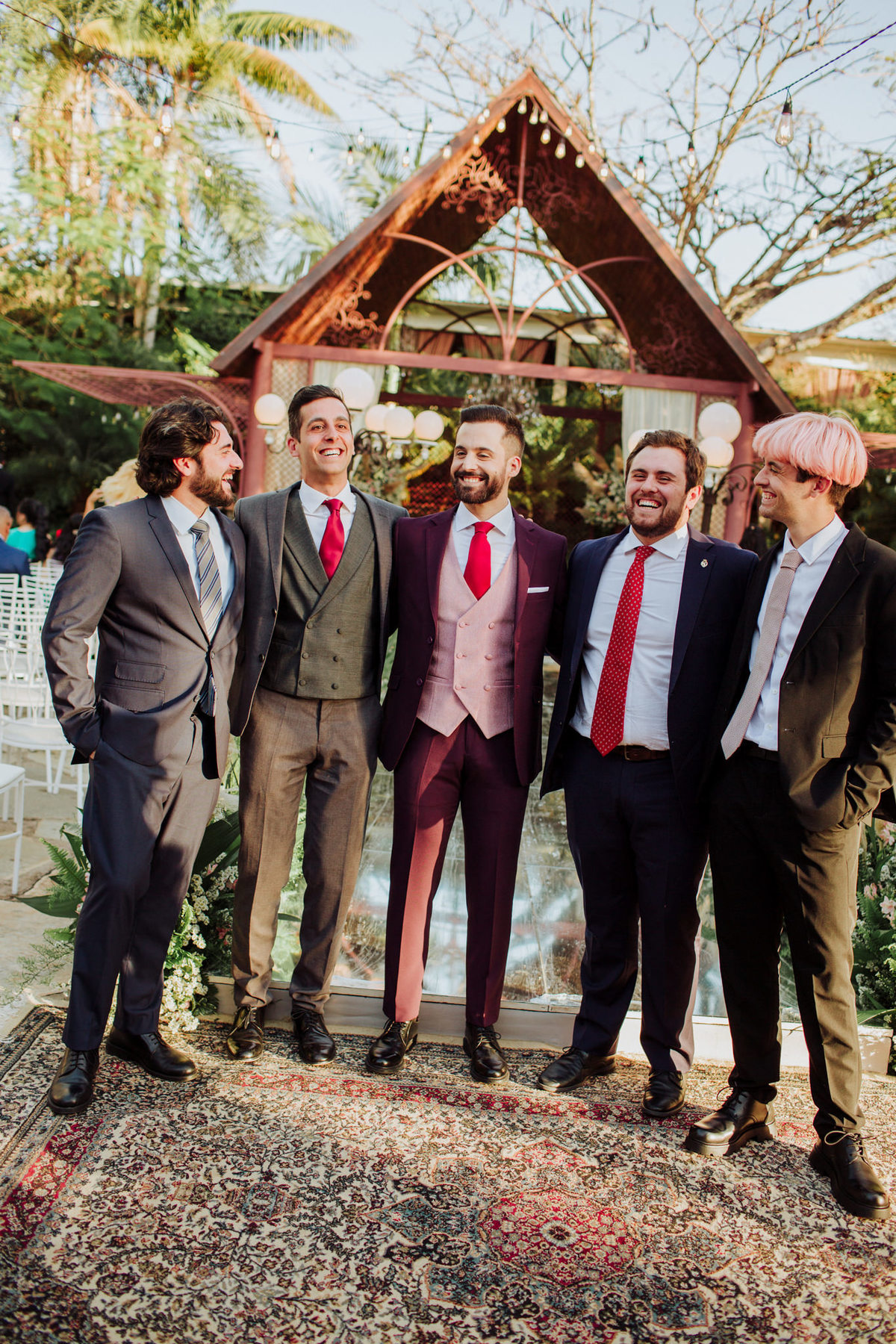 Amigos do noivo Crédito: Fotógrafo de casamento Rafael Ohana feito em Brasília-DF