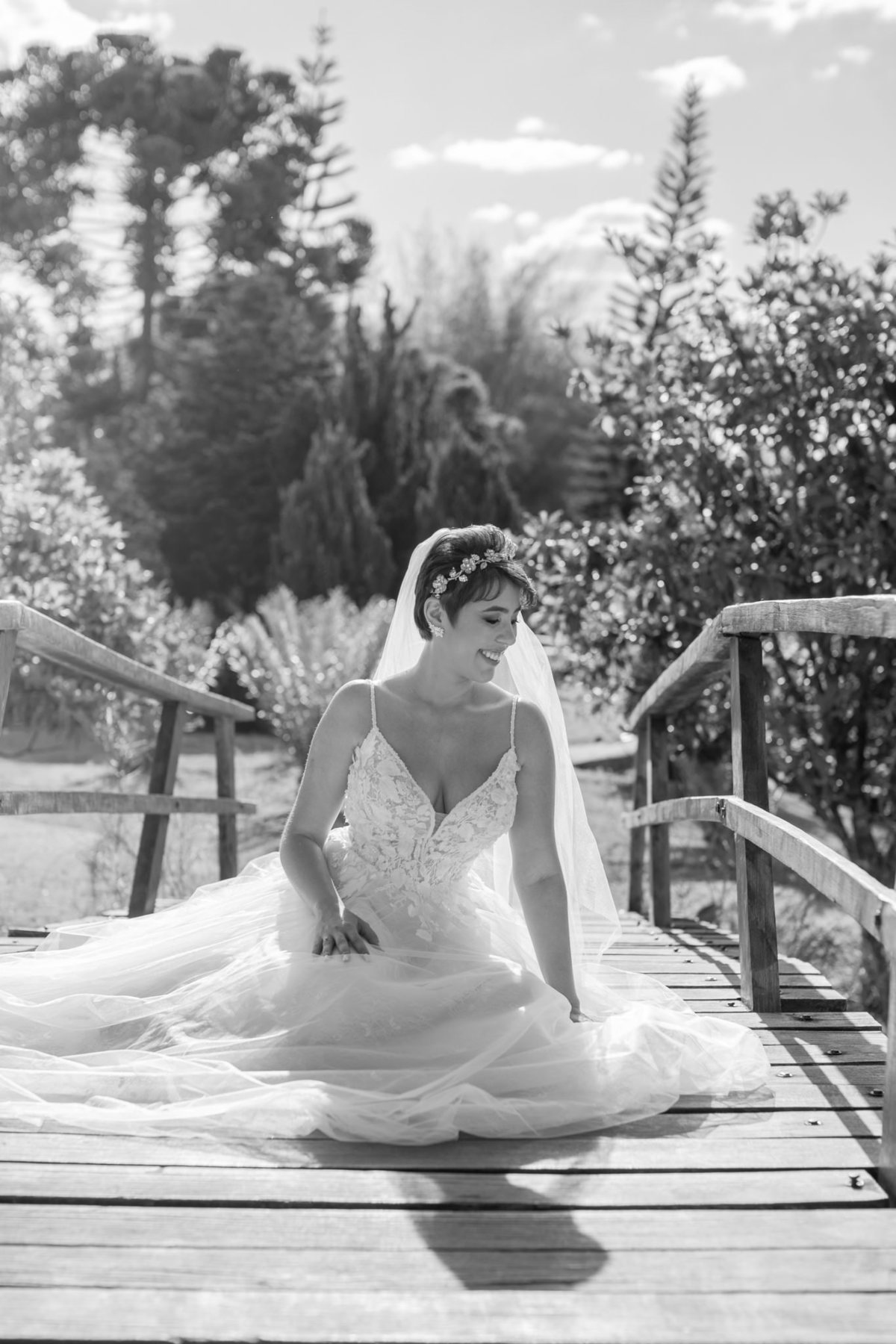 Prévia de noiva feito pelo fotógrafo de casamento Rafael Ohana no Jardim Botânico de Brasília