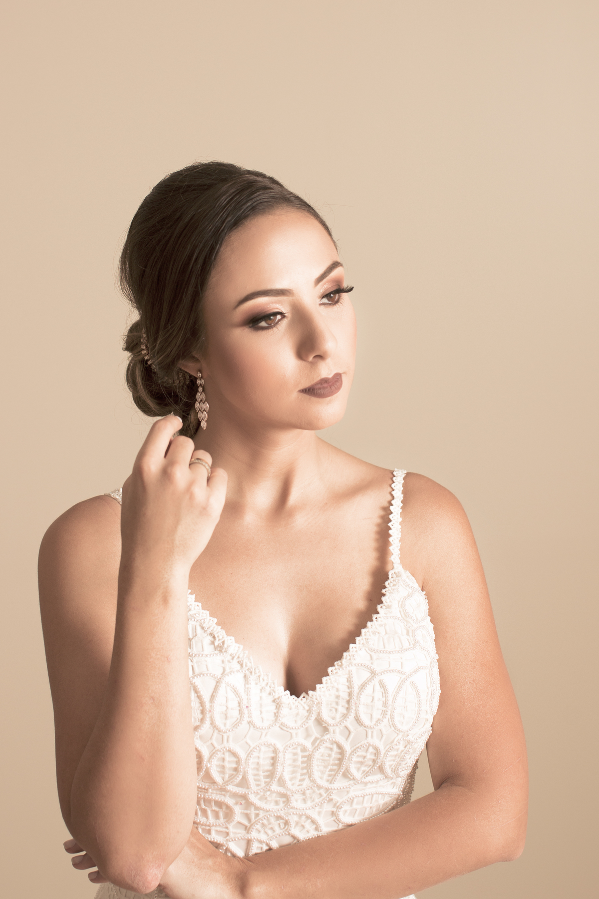 Maquiagem de noiva. Foto feita pelo fotógrafo de casamento Rafael Ohana