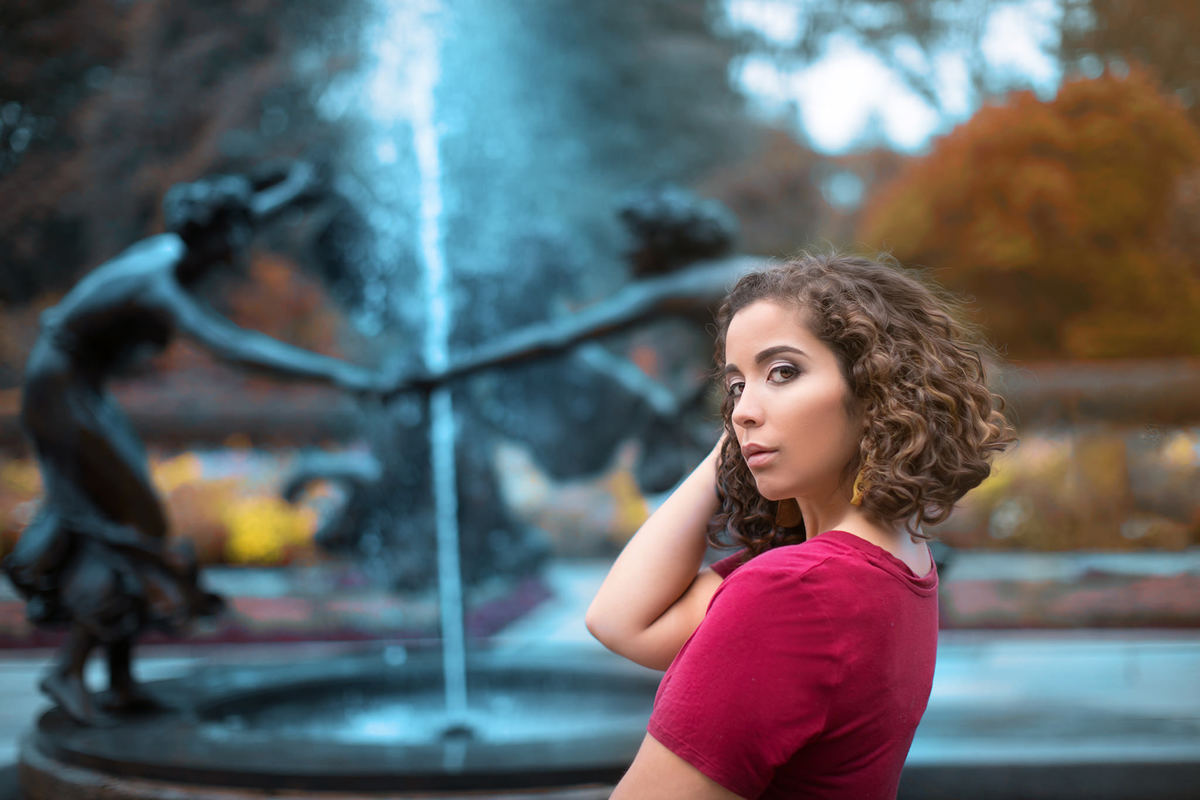 Ensaio fotográfico feito no Central Park em Nova York. Ensaio feito pelo fotógrafo brasileiro Rafael Ohana