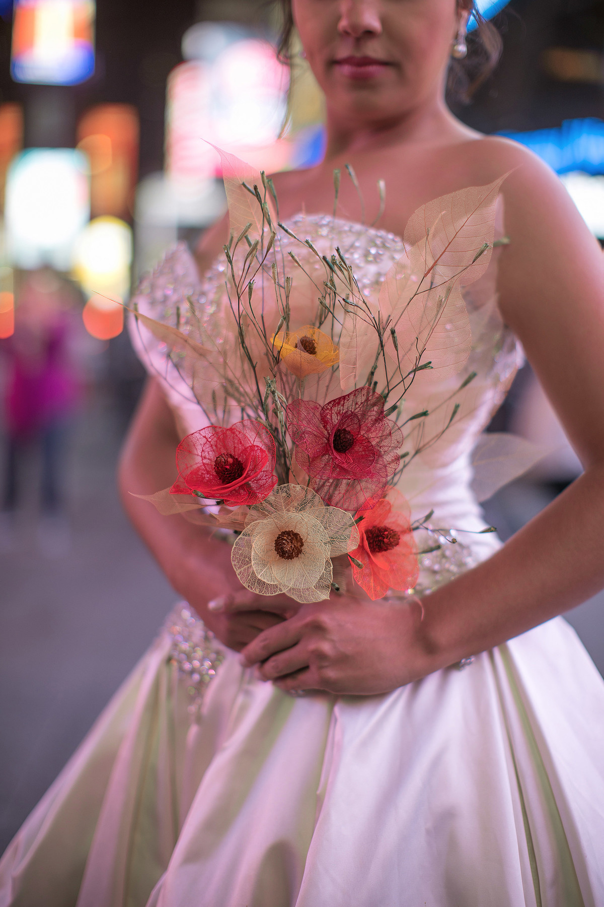 Noiva posando em nova york em ensaio de casamento. Foto feita pelo fotografo de casamento Rafael Ohana