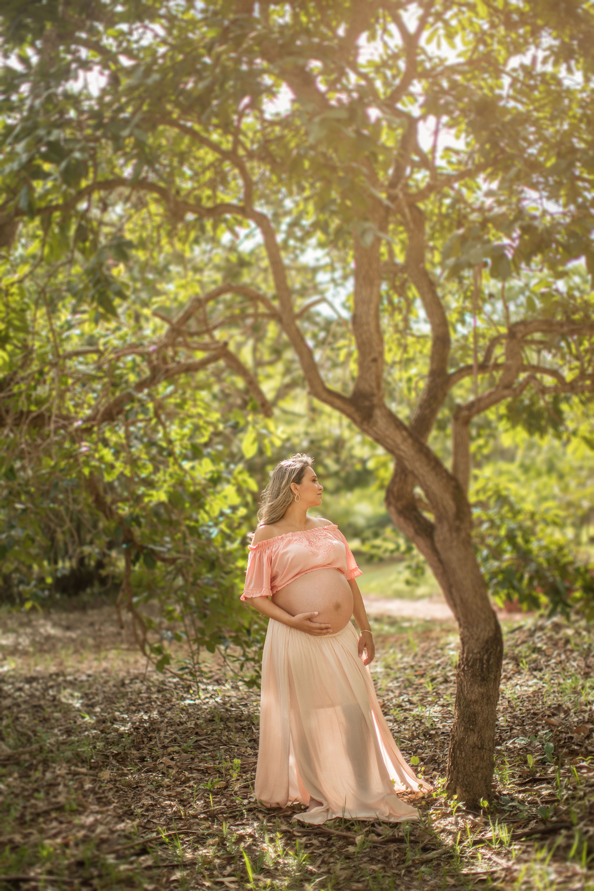 Gravida posando no parque olhos dagua em brasília-df. Fotofeita pelo fotógrafo Rafael Ohana fotógrafo de gestante em brasília.