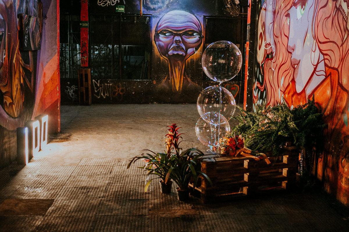 NIcho de casamento com pegada hiphop feito pelo fotografo Rafael Ohana no Dulcina em Brasilia