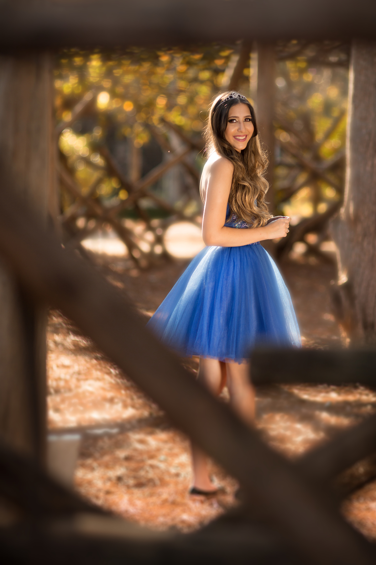 Debutante no jardim botânico de Brasília