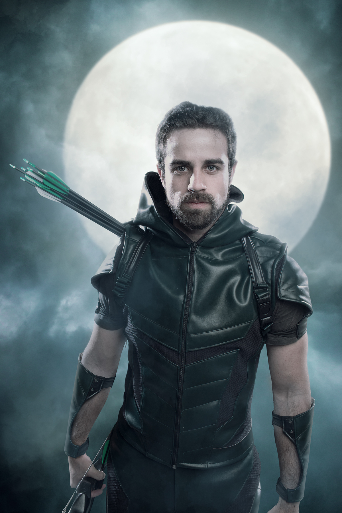 Cosplay do Arrow feito pelo Coslpayer Matheus em Brasília. Foto feita pelo fotógrafo profissional de cosplays Rafael Ohana em Brasília-