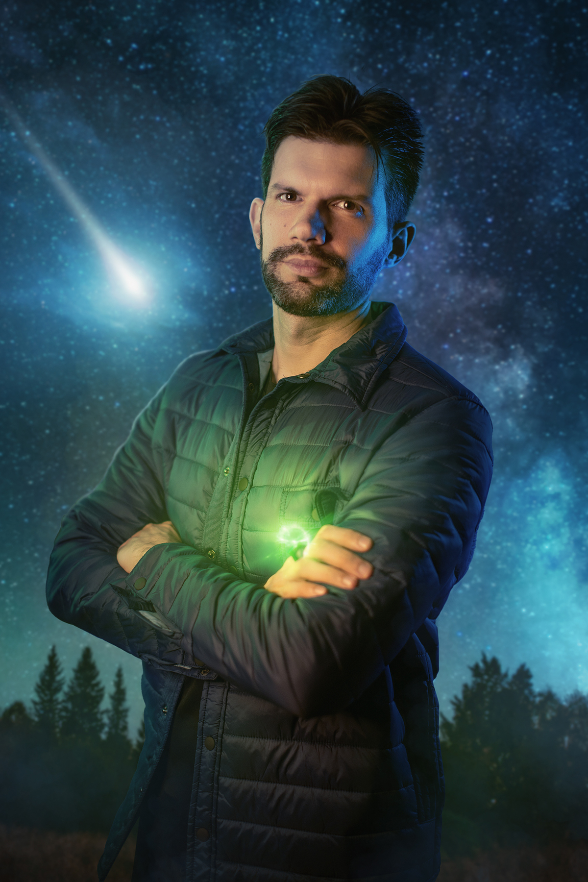 Ensaio fotográfico de cosplay do Lanterna Verde feito pelo fotógrafo Rafael Ohana em Brasília-DF