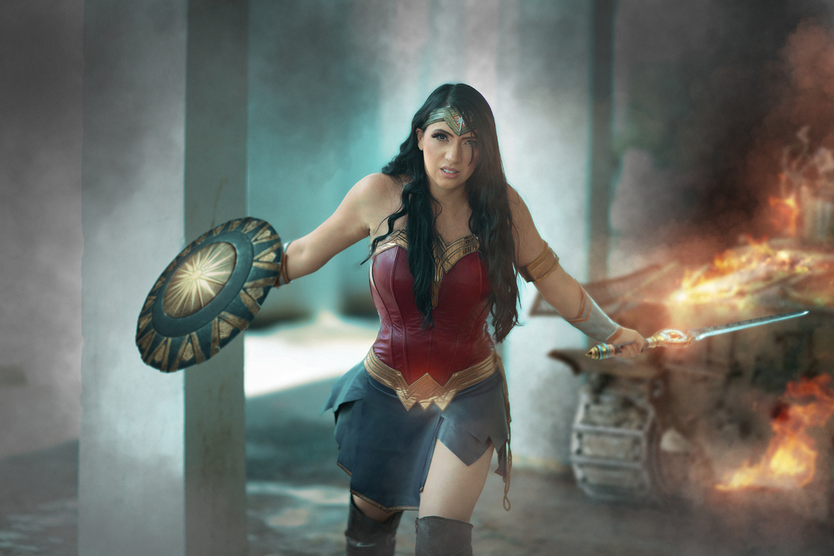Ensaio cosplay da Mulher Maravilha feito pelo fotógrafo de cosplay Rafael Ohana em Brasília-DF