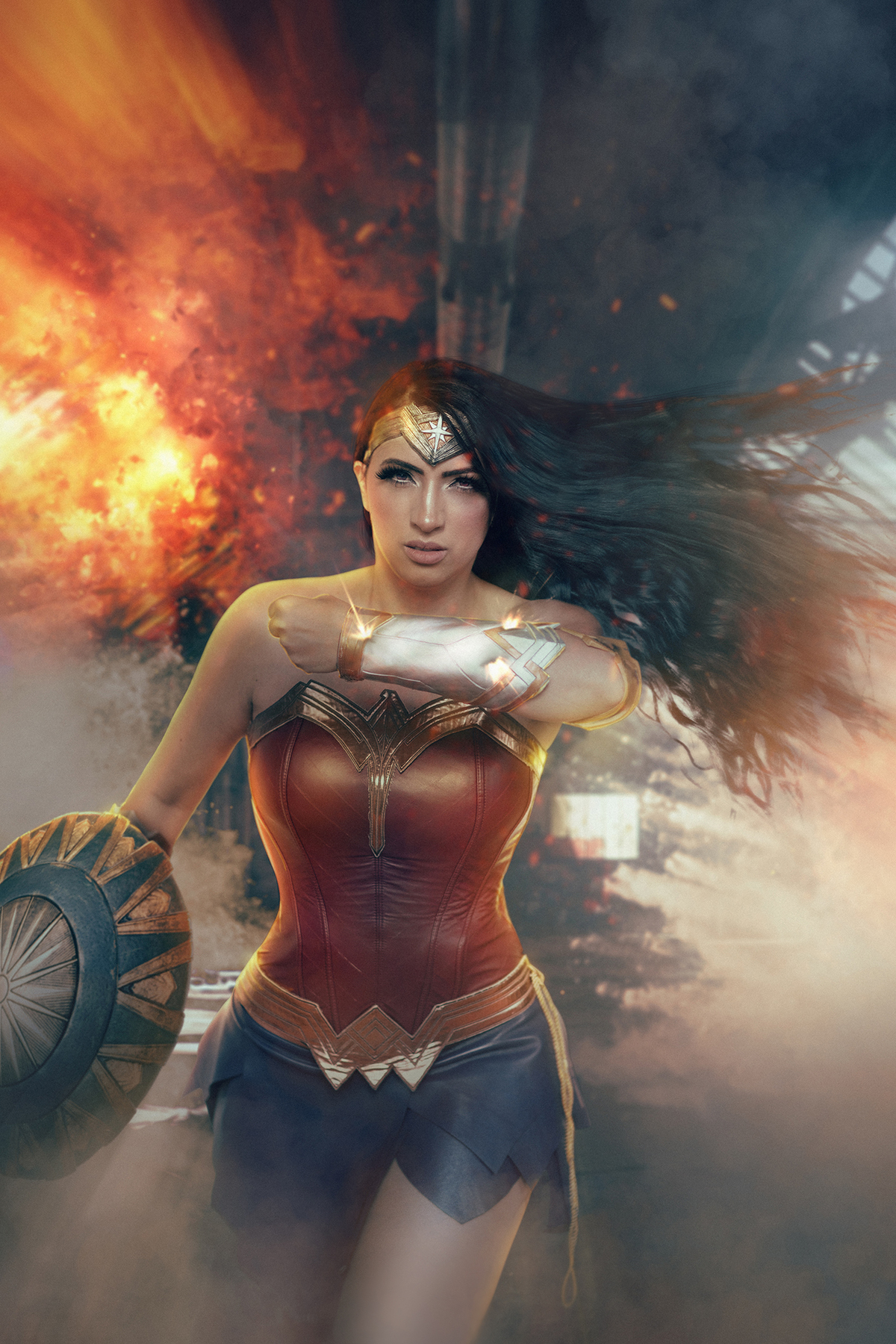 Ensaio cosplay da Mulher Maravilha feito pelo fotógrafo de cosplay Rafael Ohana em Brasília-DF