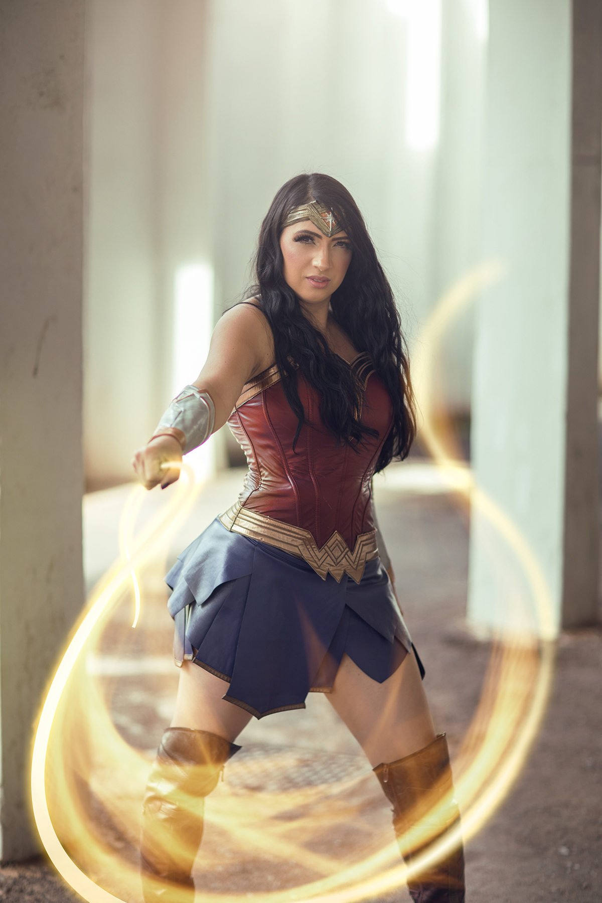 Ensaio cosplay da Mulher Maravilha feito pelo fotógrafo de cosplay Rafael Ohana em Brasília-DF