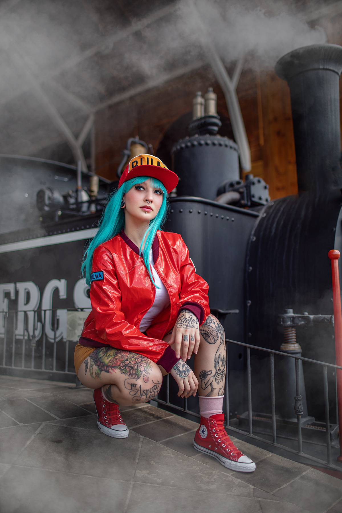 Ensaio cosplay da Bulma Briefs pela cosplayer Mayã Briefs. Ensaio fotográfico feito em Gramado-RS pelo fotógrafo de cosplays Rafael Ohana