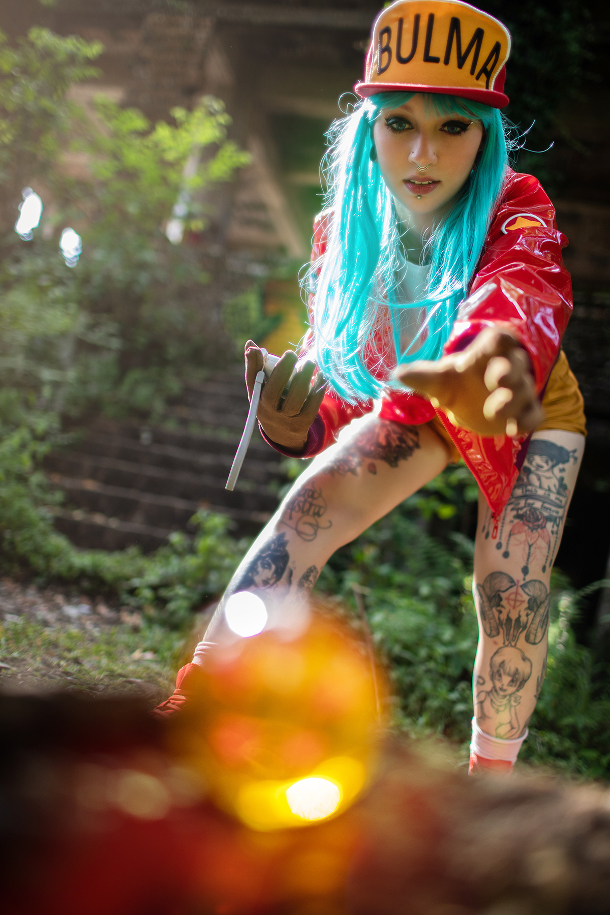 Ensaio cosplay da Bulma Briefs pela cosplayer Mayã Briefs. Ensaio fotográfico feito em Gramado-RS pelo fotógrafo de cosplays Rafael Ohana