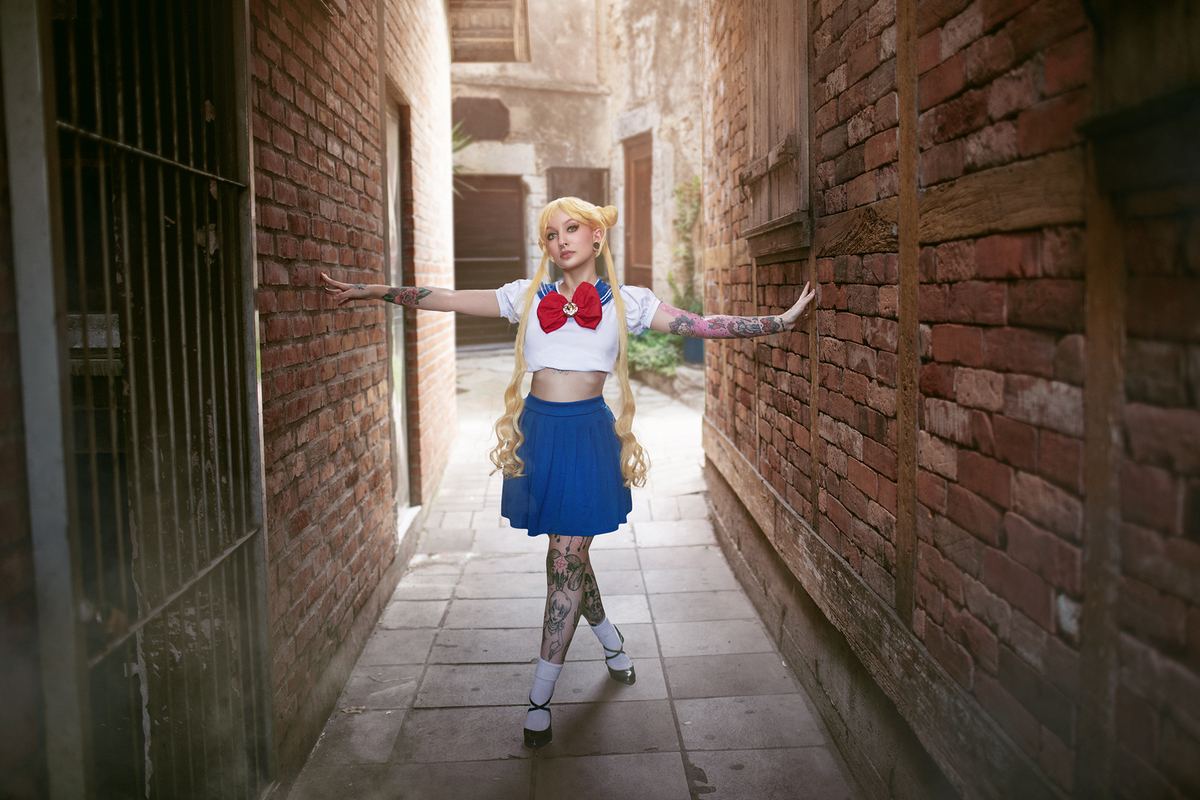 Ensaio cosplay da Serenity do anime Sailor Moon pela cosplayer Mayã Briefs. Ensaio fotográfico feito em Gramado-RS pelo fotógrafo de cosplays Rafael Ohana
