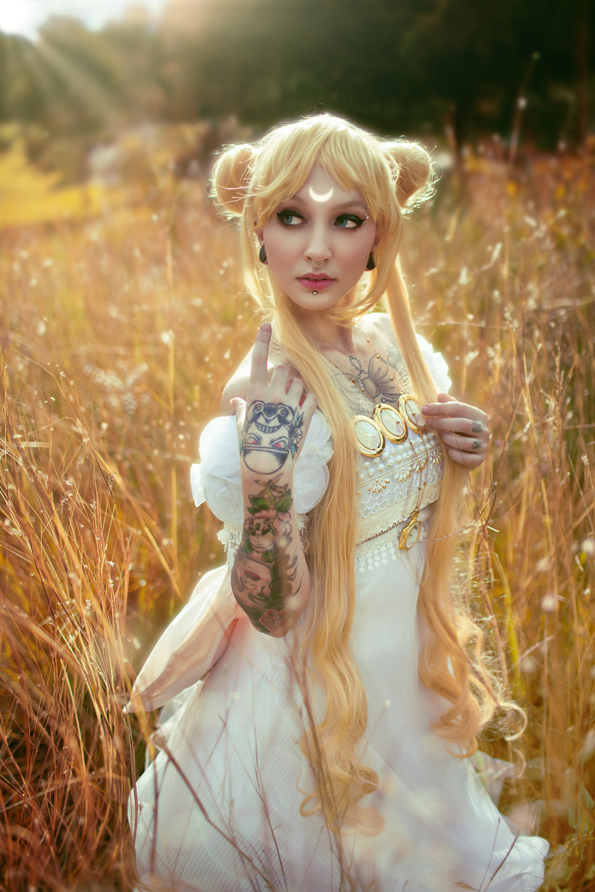 Ensaio cosplay da Serenity do anime Sailor Moon pela cosplayer Mayã Briefs. Ensaio fotográfico feito em Gramado-RS pelo fotógrafo de cosplays Rafael Ohana