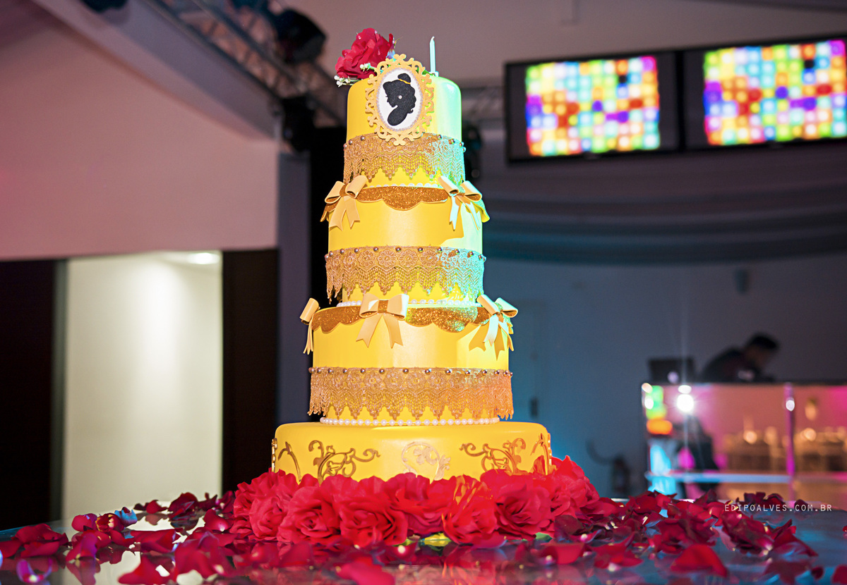 Festa de 15 anos tema bela e a fera