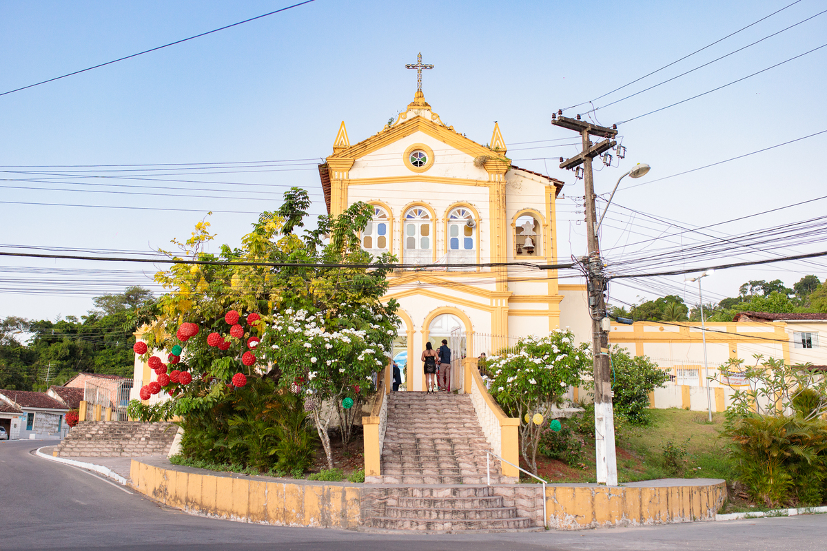 A igreja do casamento esta linda e pronta, para esse lindo matrimonio!