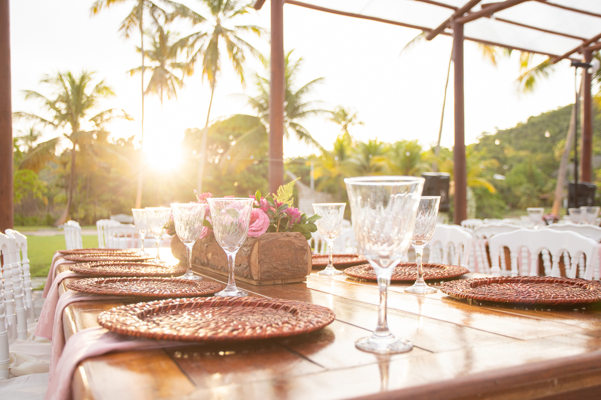 mesa do jantar dos noivos