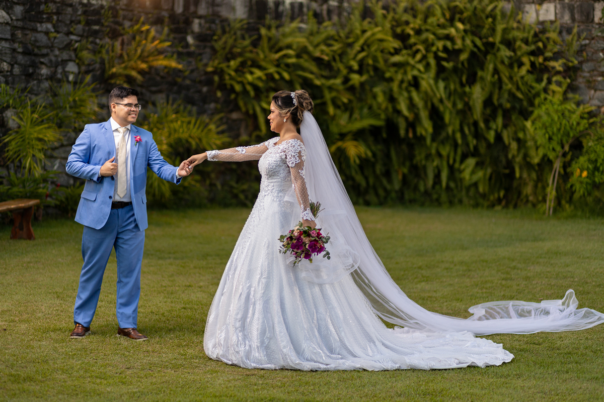 Fotos do casal, na chácara espaço natureza em maceió
