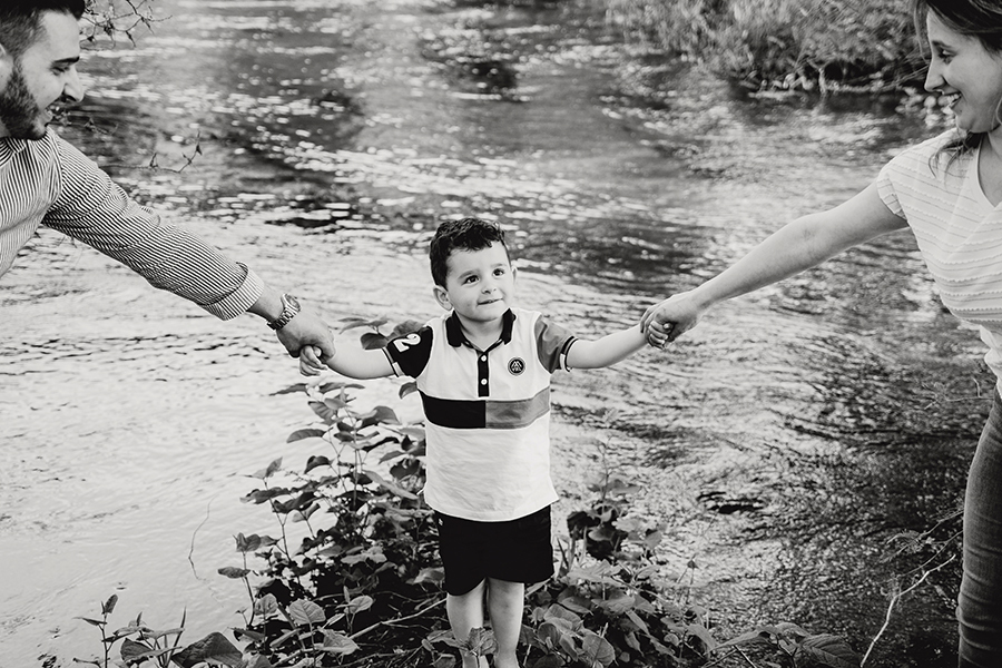 papas com maos filho