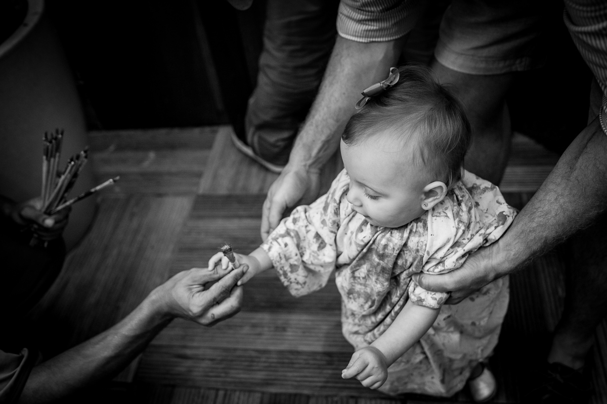 hora de pintura na parede