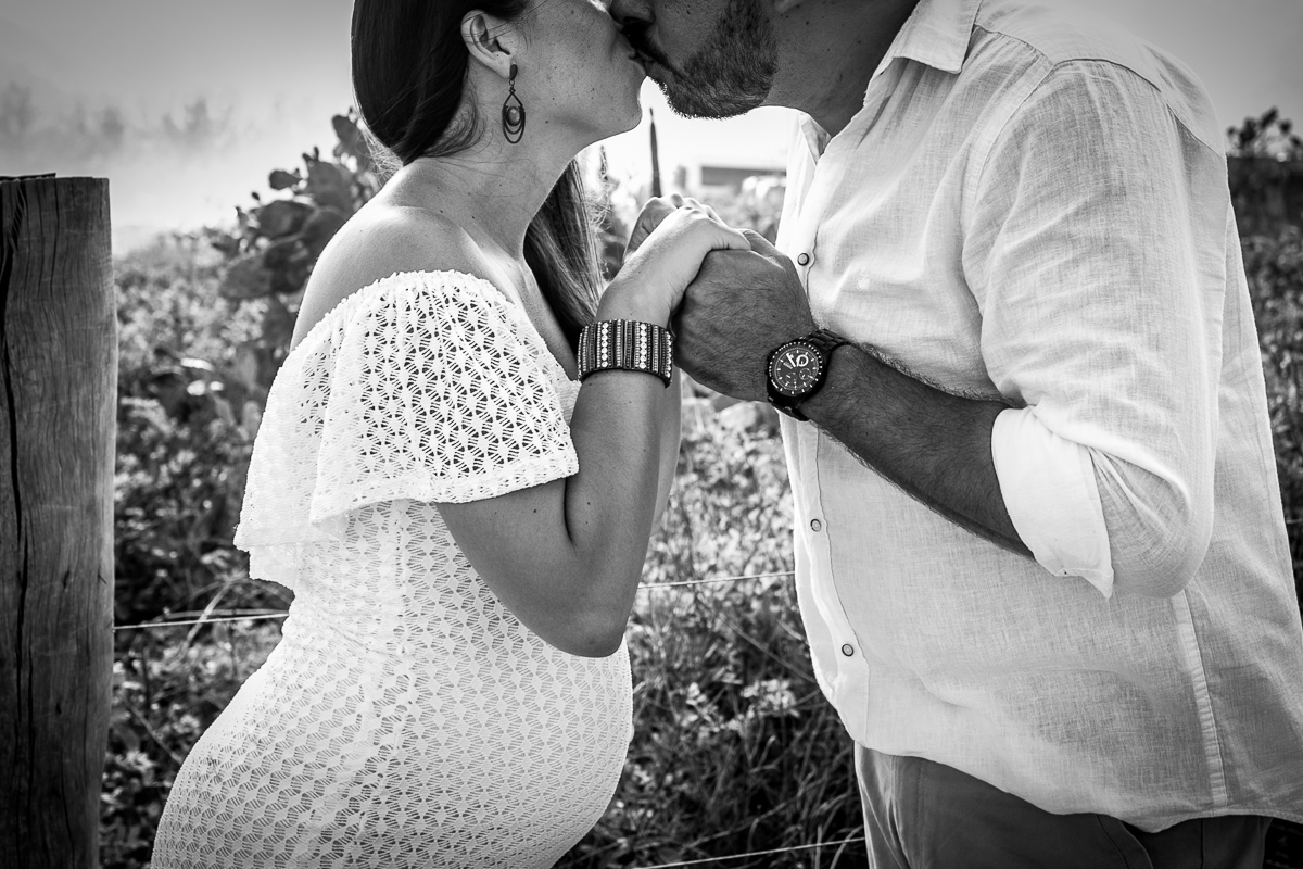 foto em preto e branco do casal