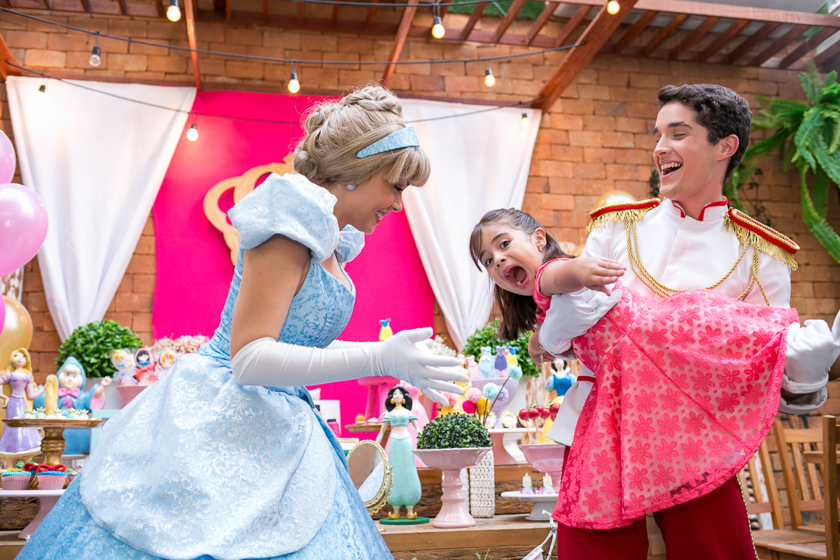 sessão de fotos com a princesa