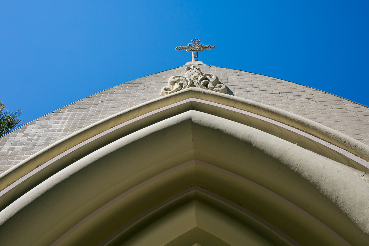 detalhe da entrada da igreja