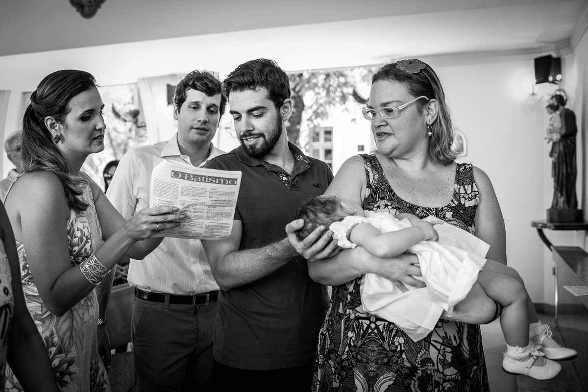 final da cerimônia de batismo