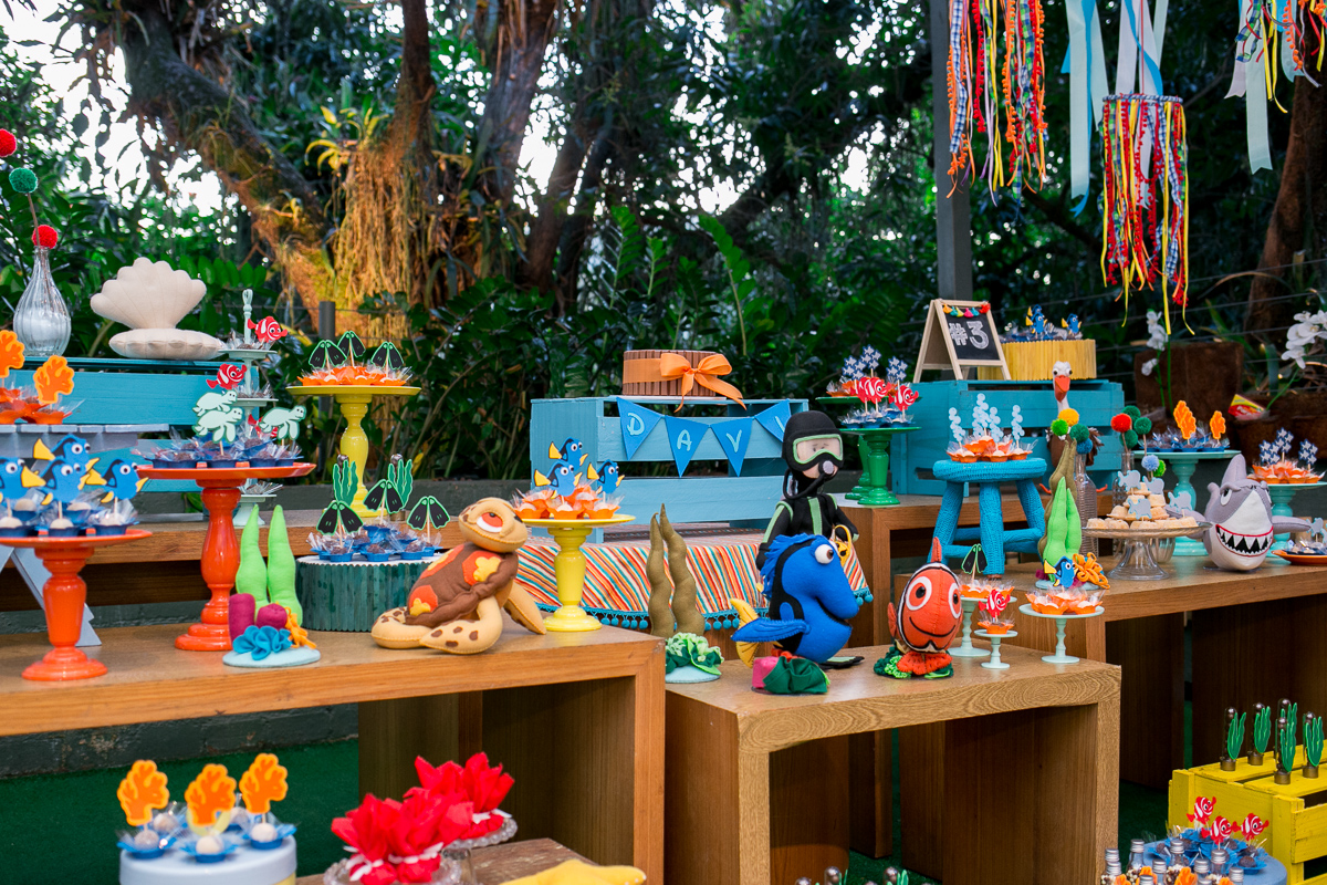 decoração da mesa, cores lindas