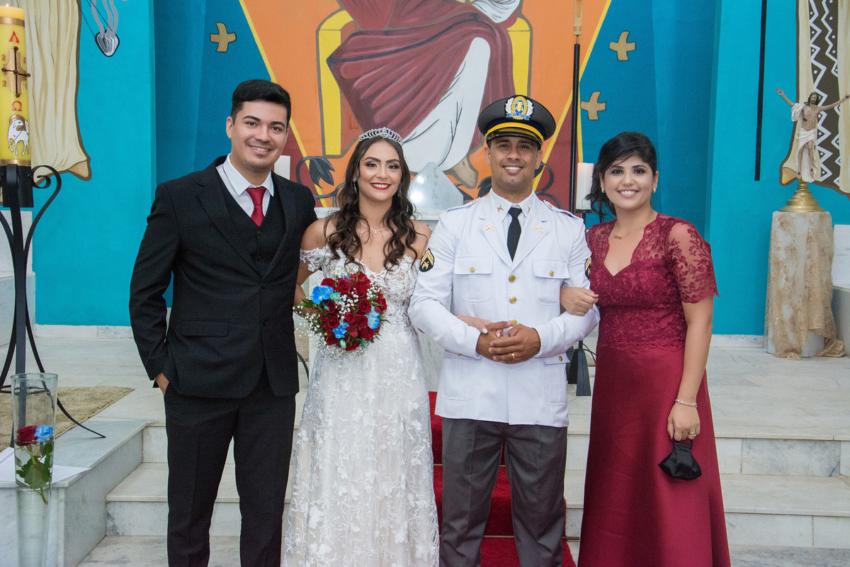 padrinhos do novo e noiva