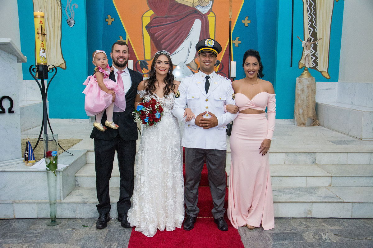 padrinhos do novo e noiva