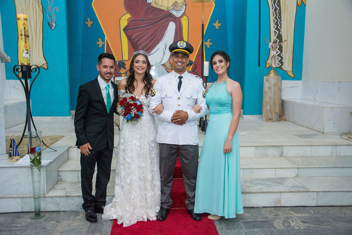 padrinhos do novo e noiva