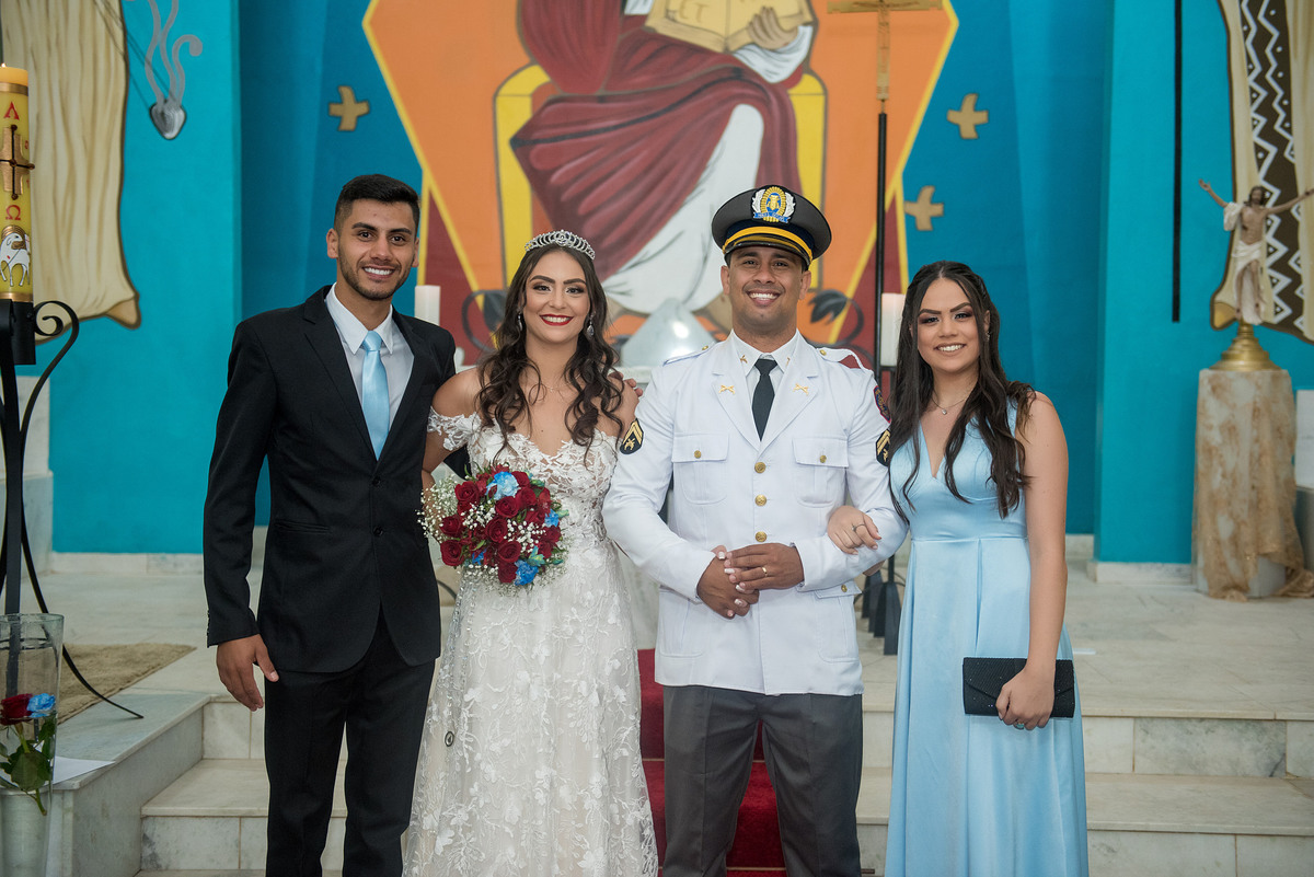 padrinhos do novo e noiva