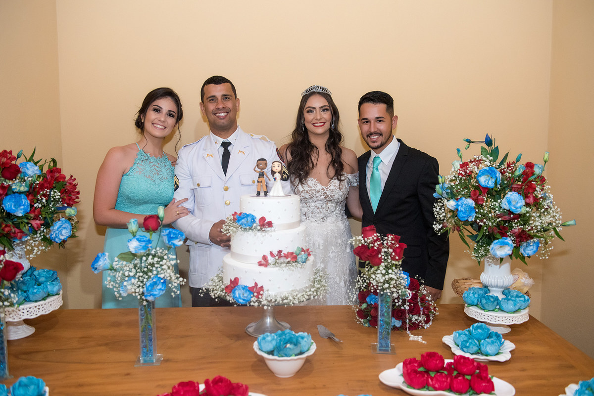 padrinhos do novo e noiva