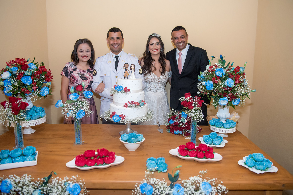 padrinhos do novo e noiva