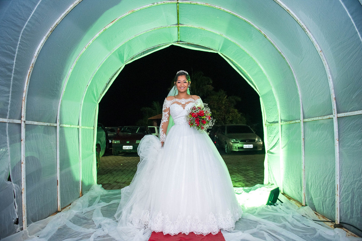 noiva se preparando para casar