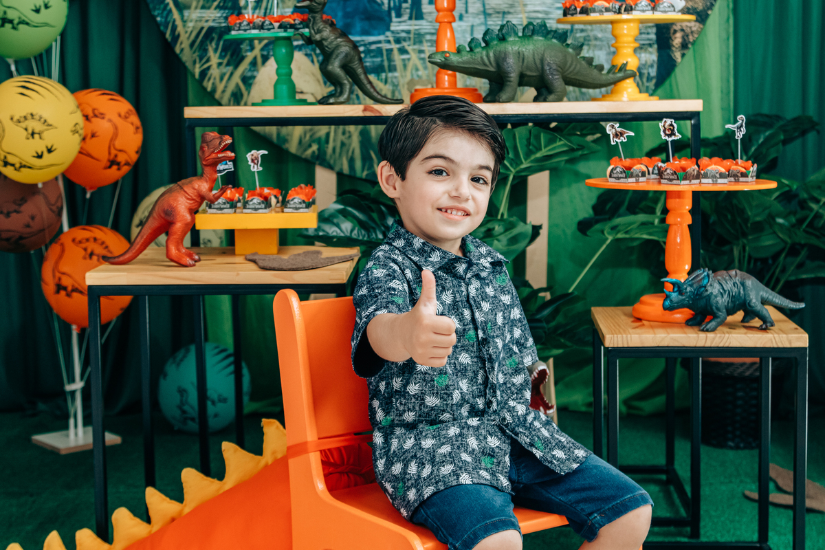 Fotógrafa fotografo de festa infantil aniversário florianópolis são josé palhoça biguaçu sc tema dinossauro decoração