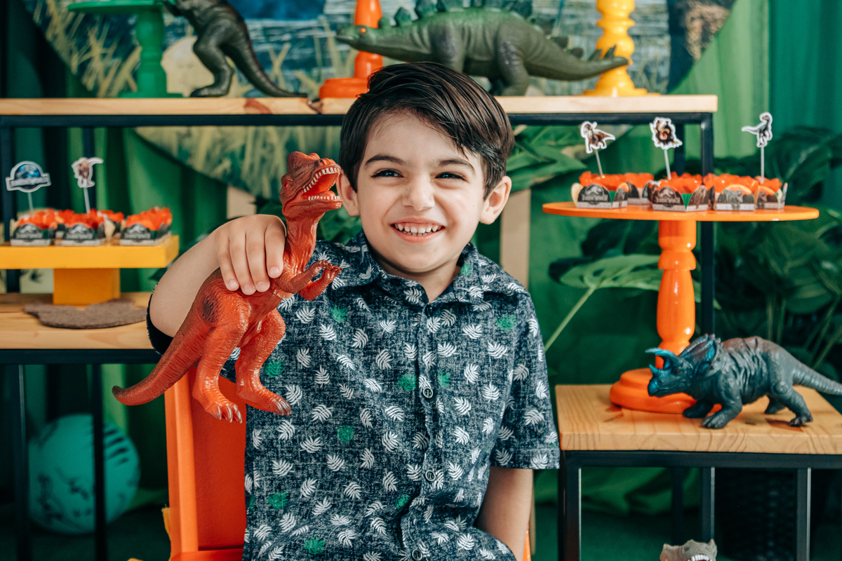 Fotógrafa fotografo de festa infantil aniversário florianópolis são josé palhoça biguaçu sc tema dinossauro decoração
