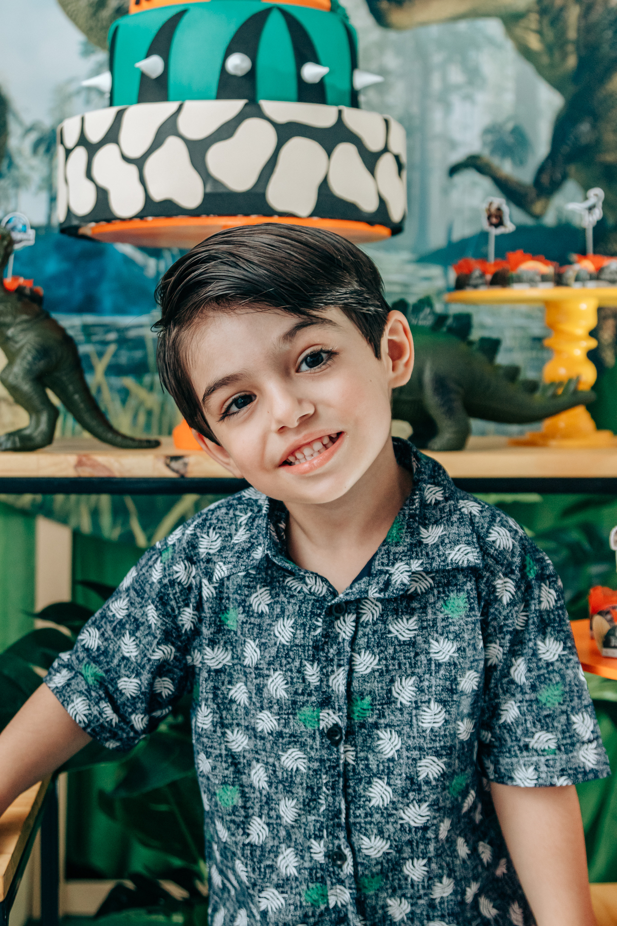 Fotógrafa fotografo de festa infantil aniversário florianópolis são josé palhoça biguaçu sc tema dinossauro decoração