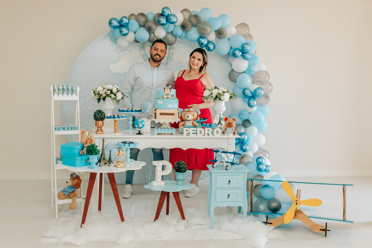 fotografia de chá de bebê são josé florianópolis fotografa de familias decoração de ursinho chá de revelação linda thayane peters fotografia top especializada gestante mãe