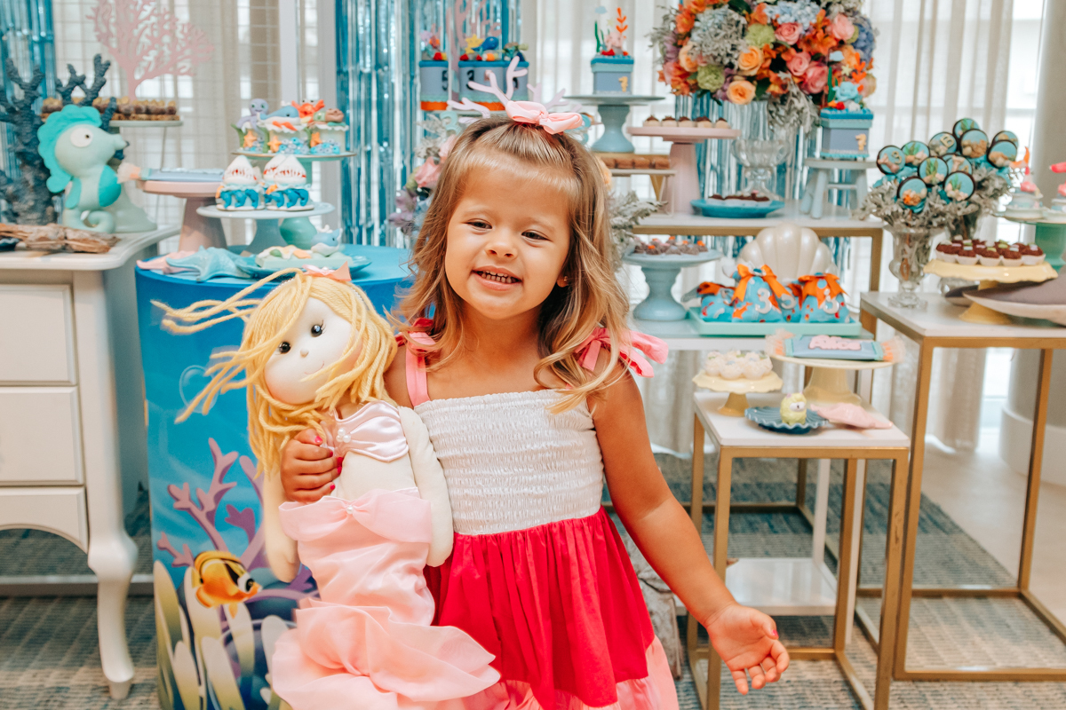 Festa infantil decoração Scotti produções em Florianópolis SC fundo do mar Camille Reis e Daniel Guimarães Fotografa aniversário luxo jurerê cobertura fotográfica Thayane Peters Fotografia