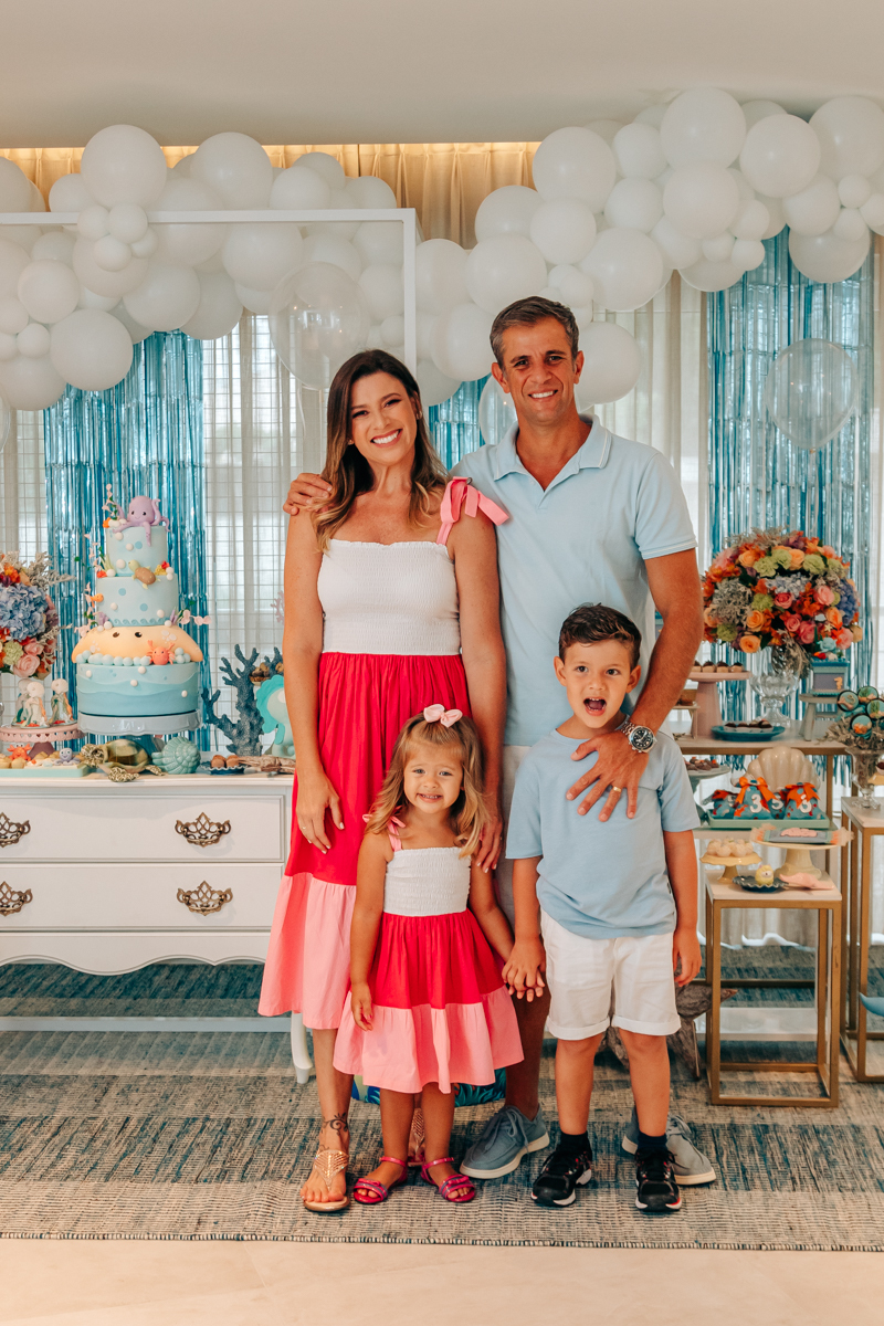 Festa infantil decoração Scotti produções em Florianópolis SC fundo do mar Camille Reis e Daniel Guimarães Fotografa aniversário luxo jurerê cobertura fotográfica Thayane Peters Fotografia