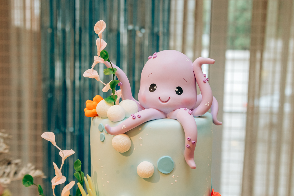 Festa infantil decoração Scotti produções em Florianópolis SC fundo do mar Camille Reis e Daniel Guimarães Fotografa aniversário luxo jurerê cobertura fotográfica Thayane Peters Fotografia