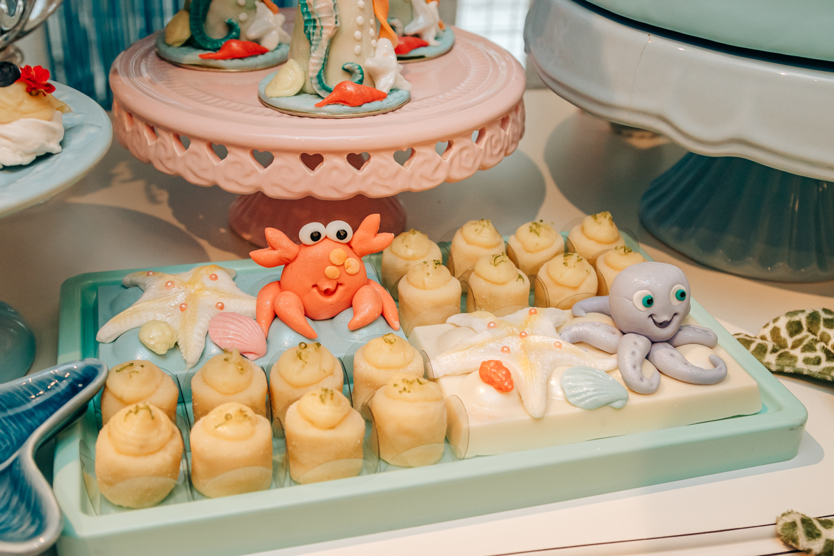 Festa infantil decoração Scotti produções em Florianópolis SC fundo do mar Camille Reis e Daniel Guimarães Fotografa aniversário luxo jurerê cobertura fotográfica Thayane Peters Fotografia