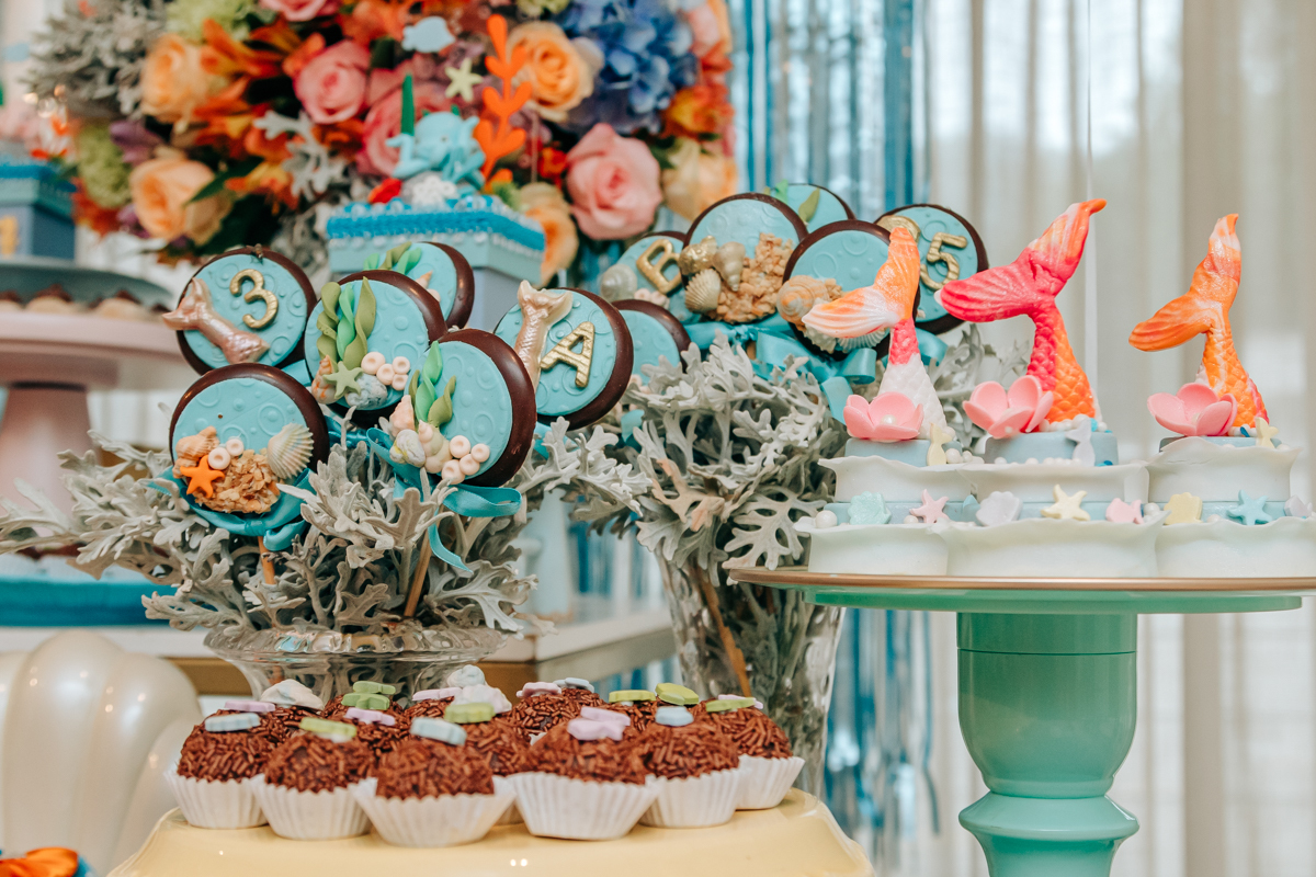 Festa infantil decoração Scotti produções em Florianópolis SC fundo do mar Camille Reis e Daniel Guimarães Fotografa aniversário luxo jurerê cobertura fotográfica Thayane Peters Fotografia